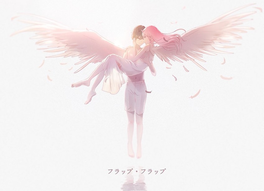zero two and hiro (darling in the franxx) drawn by umumu