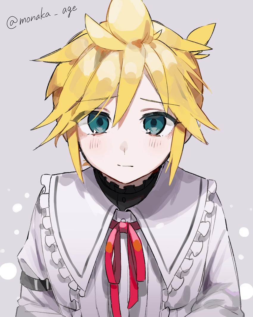 kagamine len and 25-ji len (vocaloid and 1 more) drawn by monaka_age