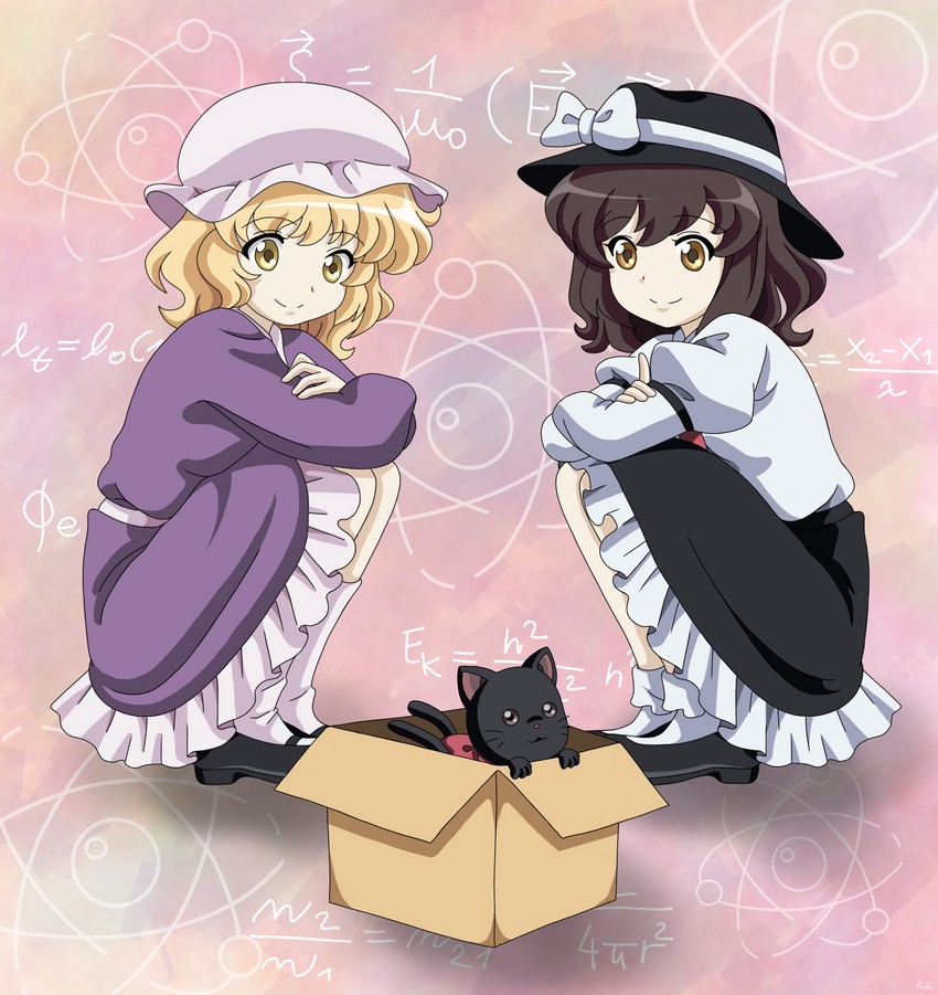 kaenbyou rin, usami renko, and maribel hearn (touhou) drawn by remyfive