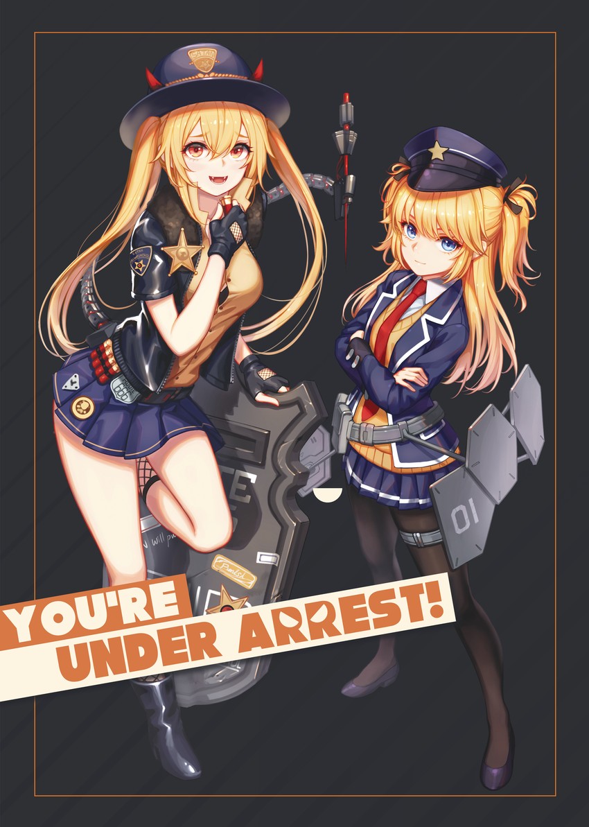 super-shorty and m870 (girls' frontline) drawn by baek_hyang