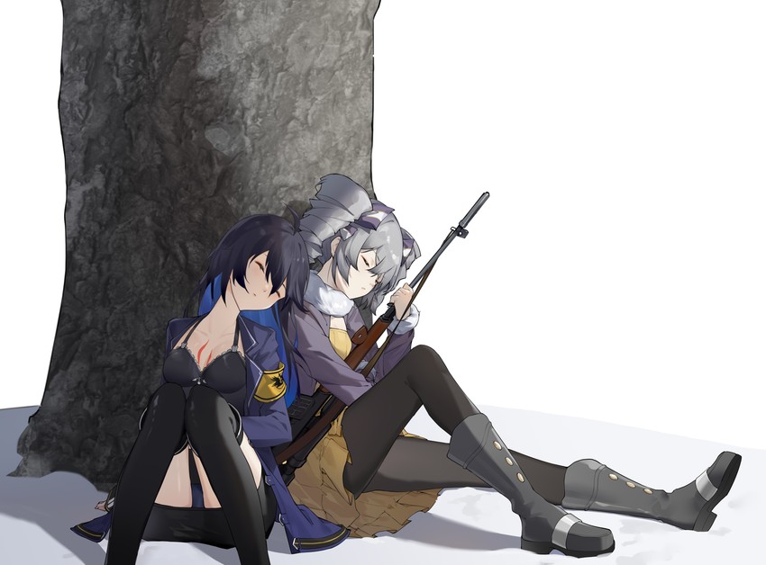 bronya zaychik and seele vollerei (honkai and 2 more) drawn by shu_kunkuokuozi