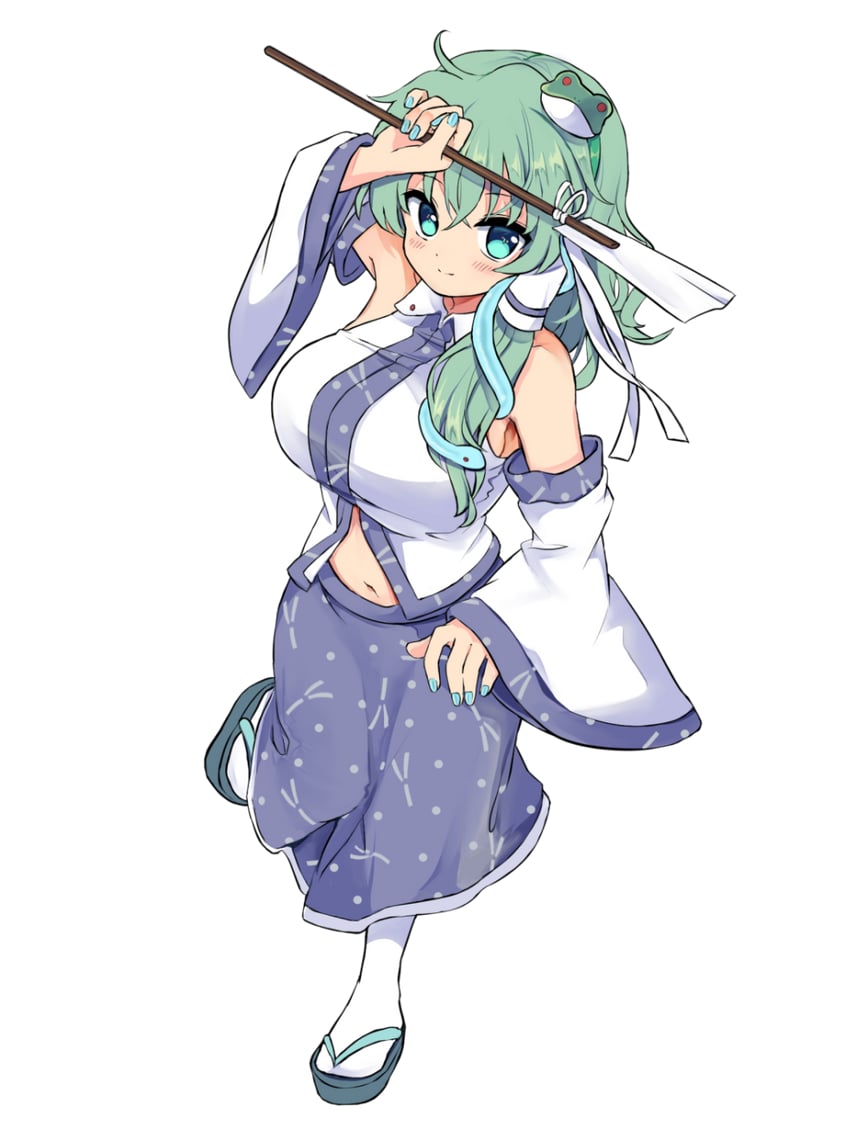 kochiya sanae (touhou and 1 more) drawn by ramudia_(lamyun)