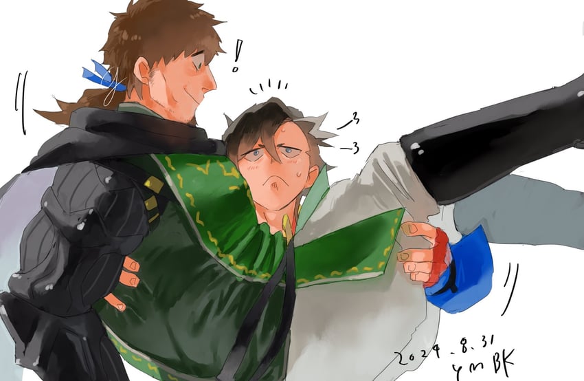 hector and mandricardo (fate and 1 more) drawn by ymbk_(ymym_oh)