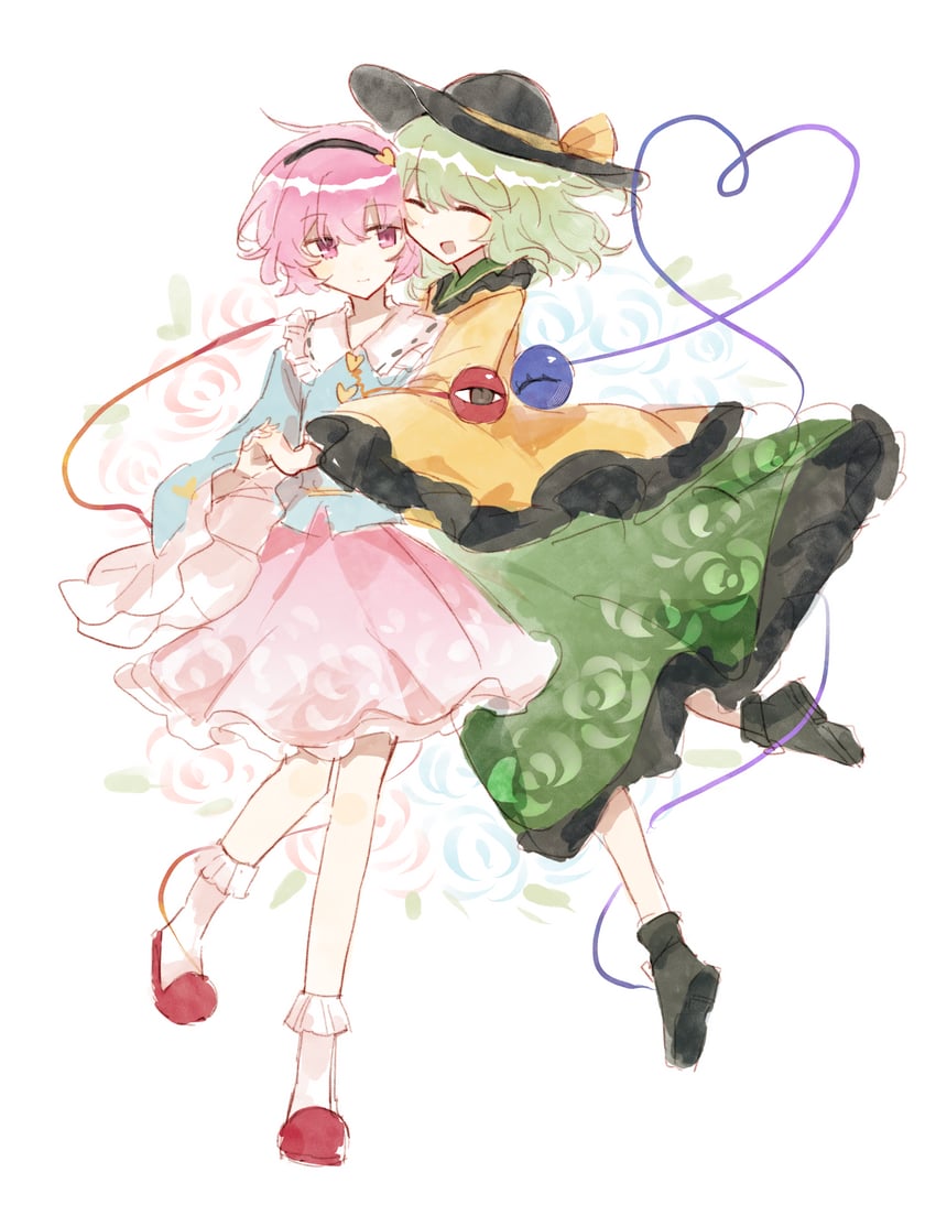 komeiji koishi and komeiji satori (touhou) drawn by wusem0108