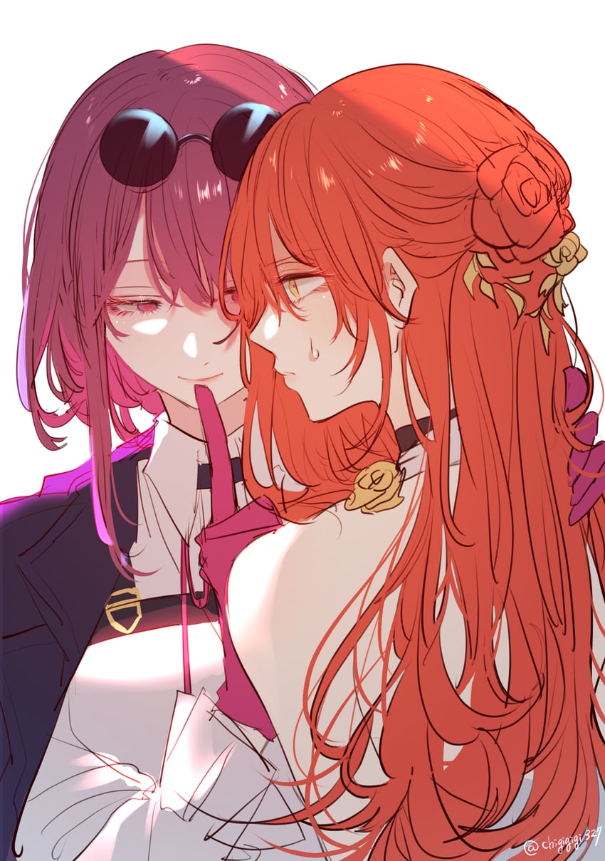 kafka and himeko (honkai and 1 more) drawn by chigirinu