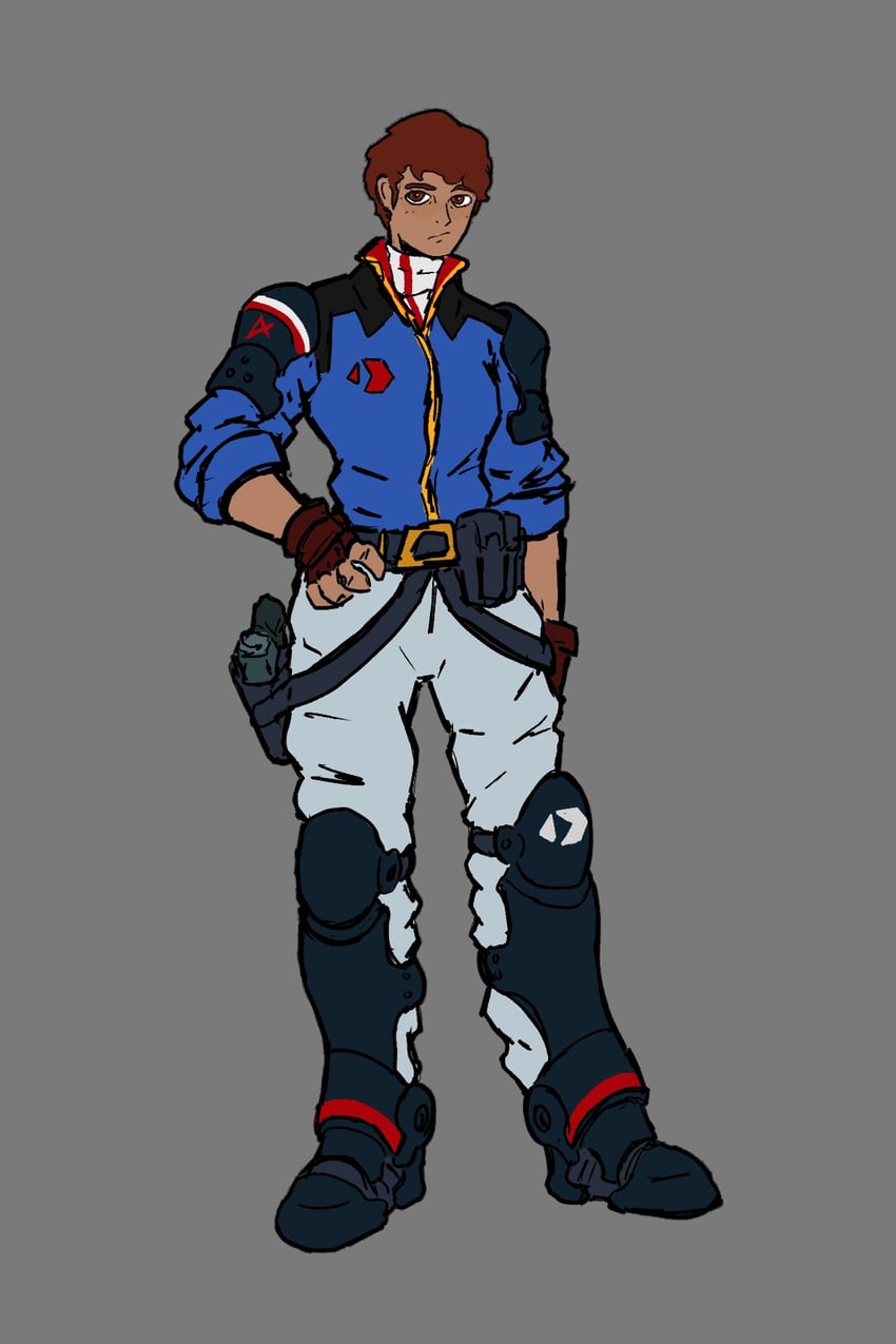 amuro ray (gundam and 2 more) drawn by shadefish1