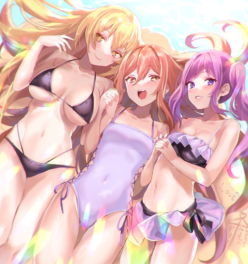 shokuhou misaki, kouzaku mitori, and dolly (toaru majutsu no index and 2 more) drawn by bishooji