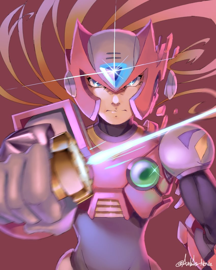zero (mega man and 1 more) drawn by arch1e_nova