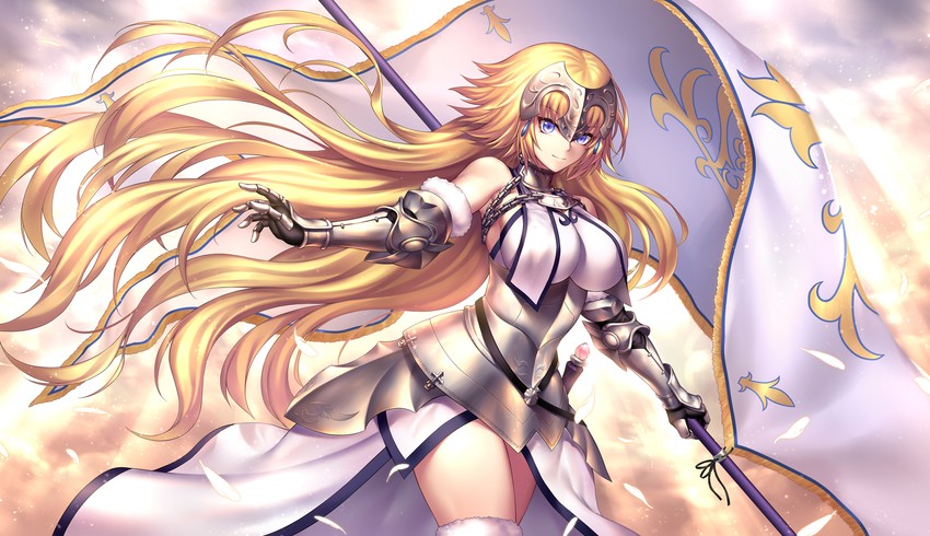 jeanne d'arc (fate and 1 more) drawn by nasaniliu