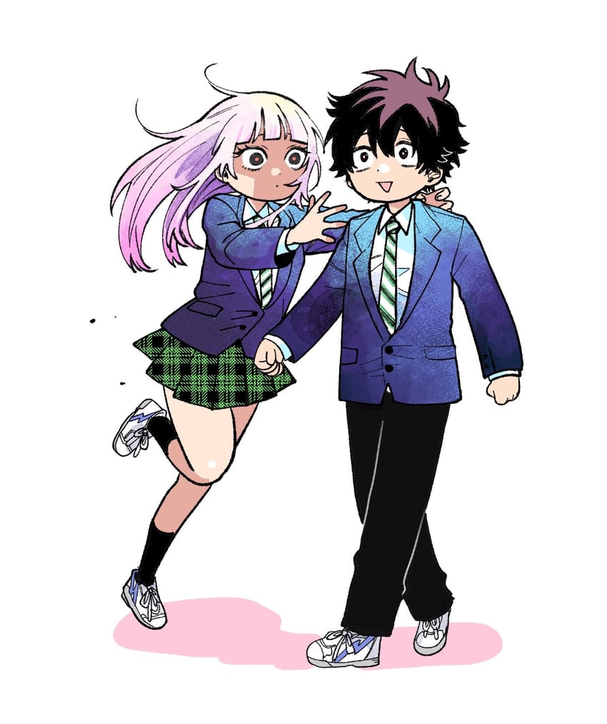 momose akira and kugayama hajime (momose akira no hatsukoi hatan chuu.) drawn by harekawa_shinta