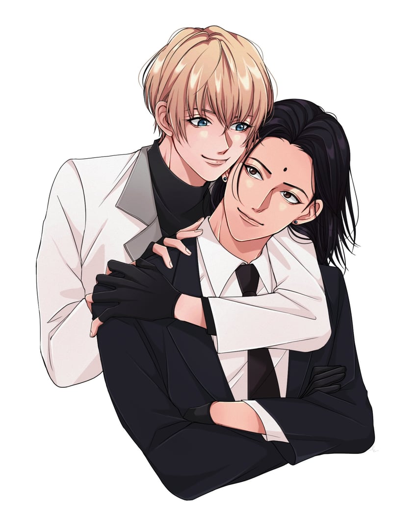 tseng and rufus shinra (final fantasy and 2 more) drawn by y_skk