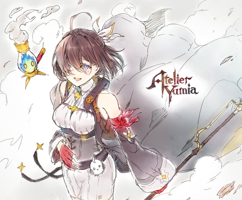yumia liessfeldt and flammi (atelier and 1 more) drawn by kleins_(eruze98)