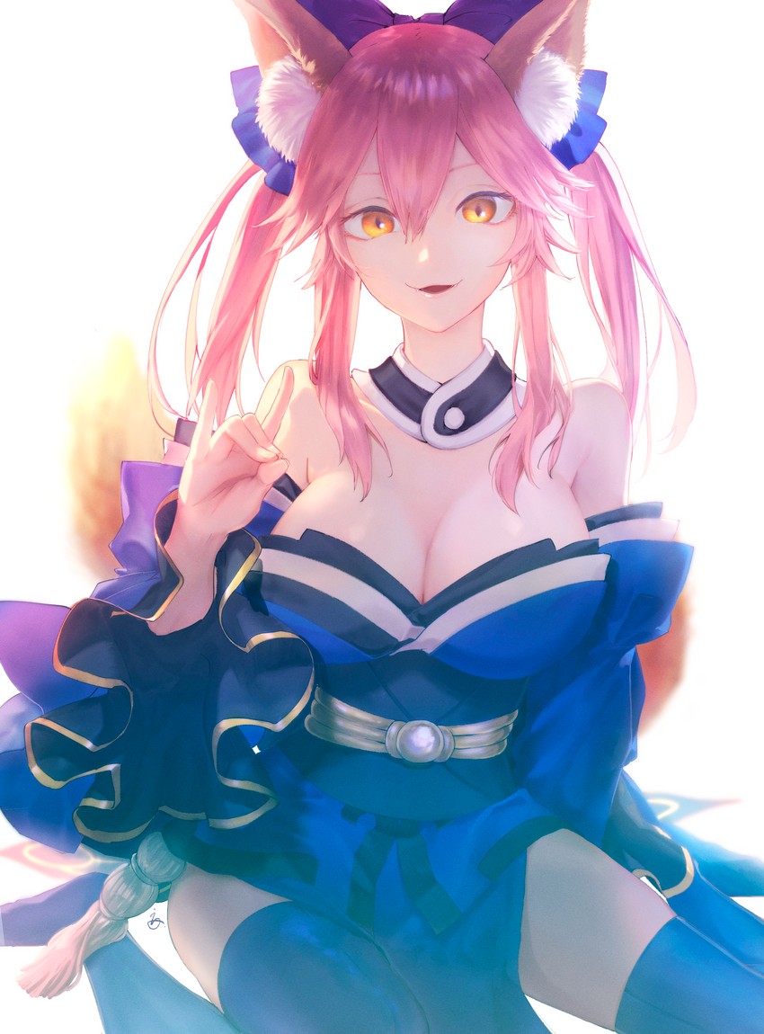 tamamo and tamamo no mae (fate and 2 more) drawn by anann202