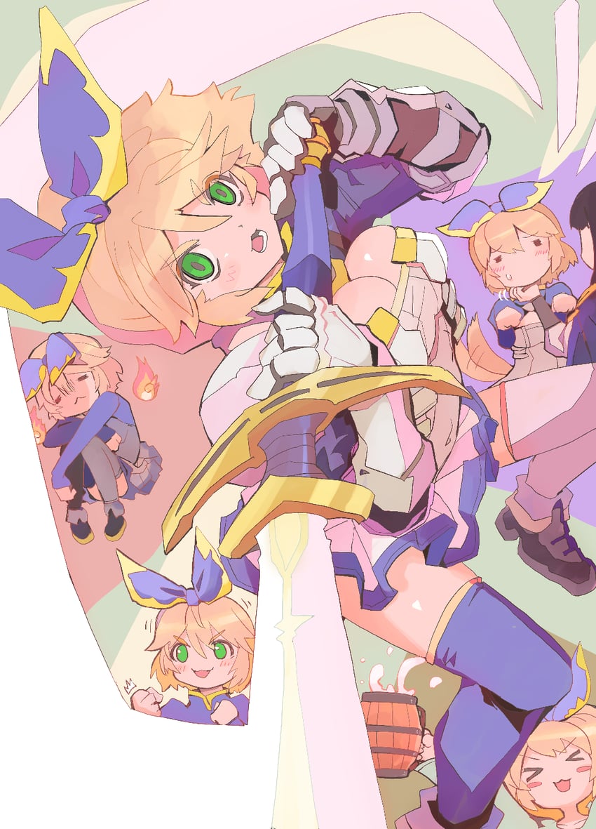ficelle harbeller and curuni crueciel (katainaka no ossan kensei ni naru) drawn by rudorufu