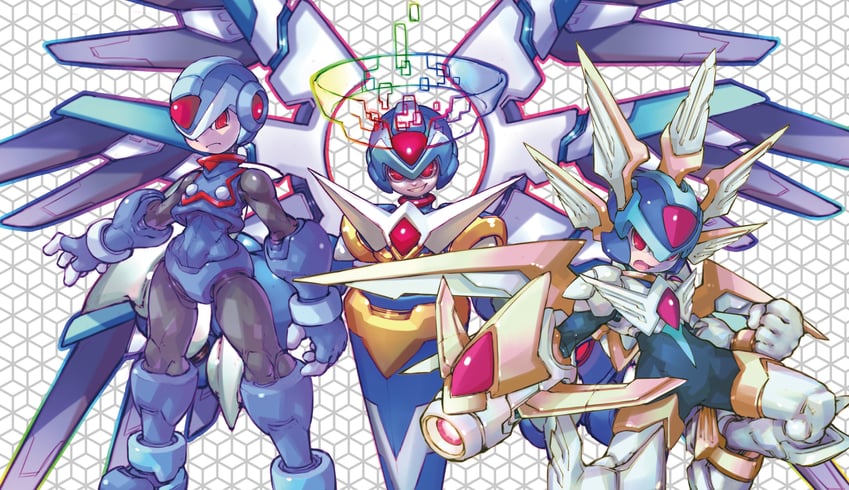 copy x (mega man and 1 more) drawn by iikoao