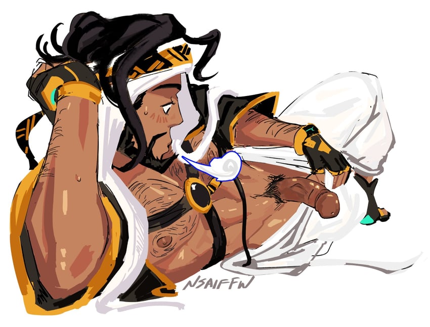rashid (street fighter and 1 more) drawn by nsaiffw