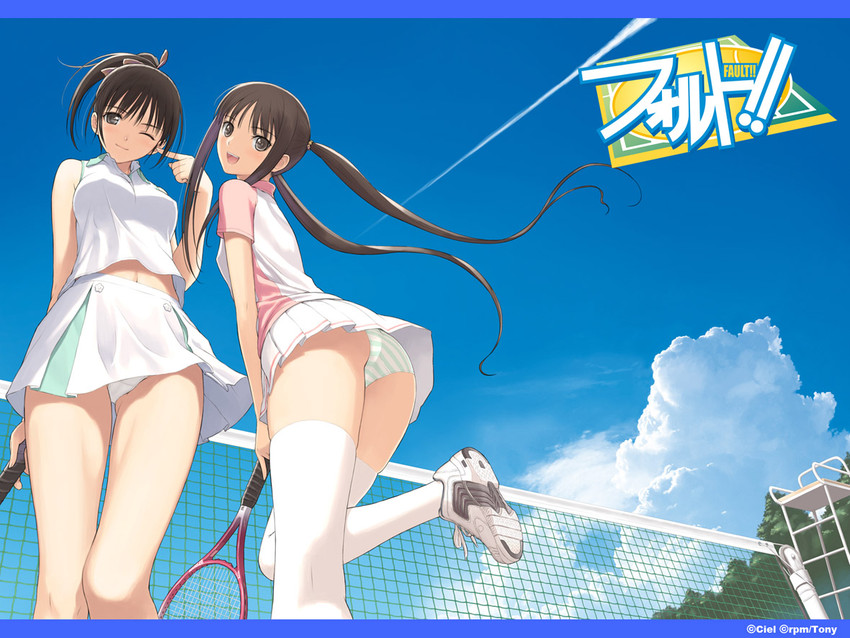 sugiyama mio and saeki ai (fault!!) drawn by tony_taka