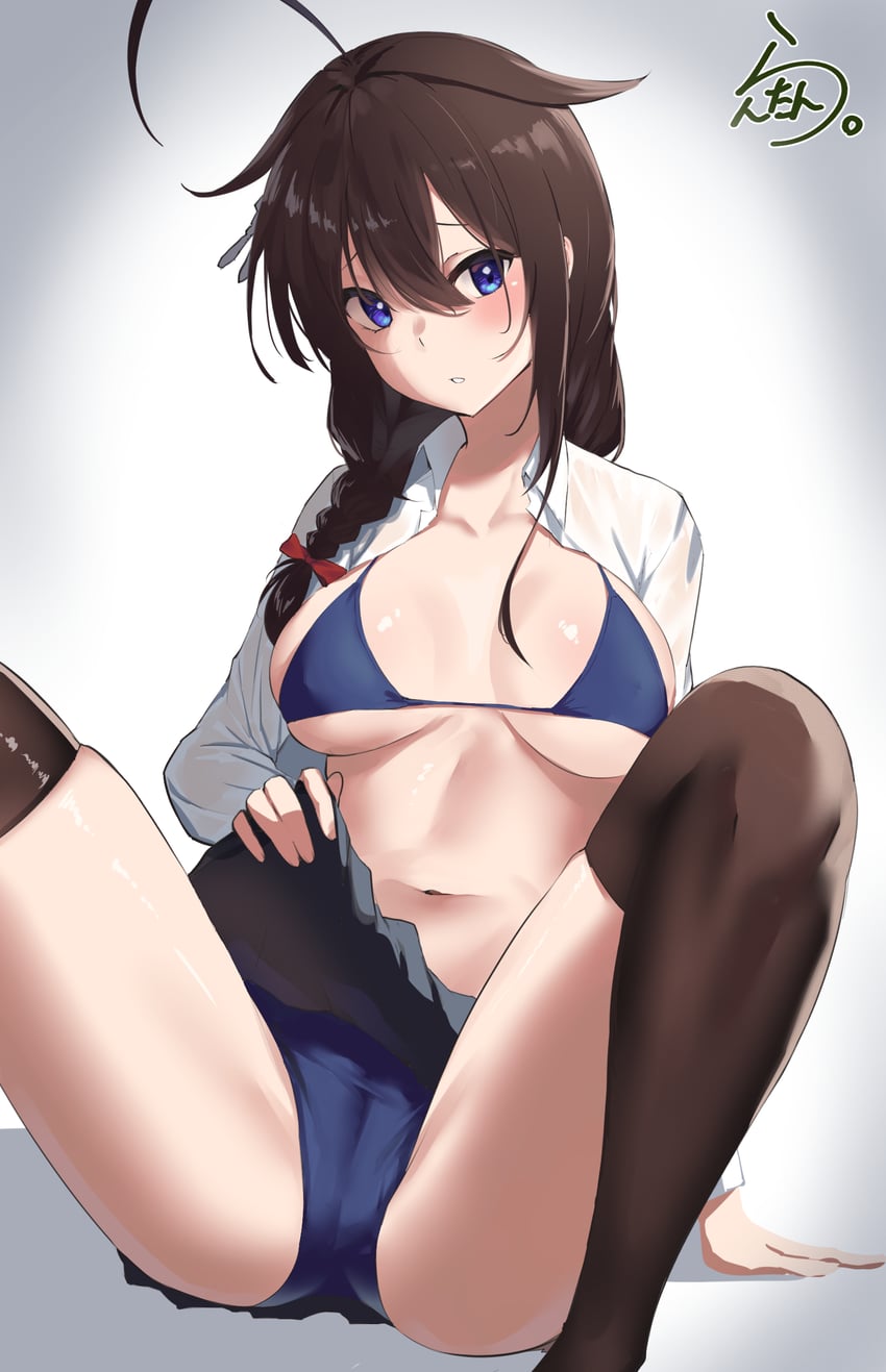 shigure and shigure kai san (kantai collection) drawn by lanthan