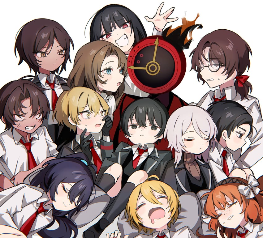 ishmael, don quixote, faust, sinclair, yi sang, and 8 more (project moon and 1 more) drawn by mu46016419
