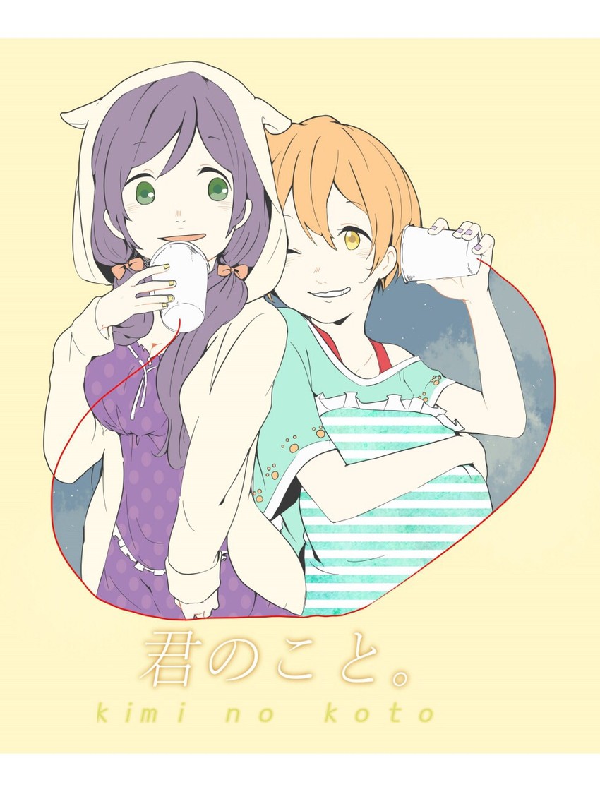 tojo nozomi and hoshizora rin (love live! and 1 more) drawn by shirokuma_(reirako-reirako)