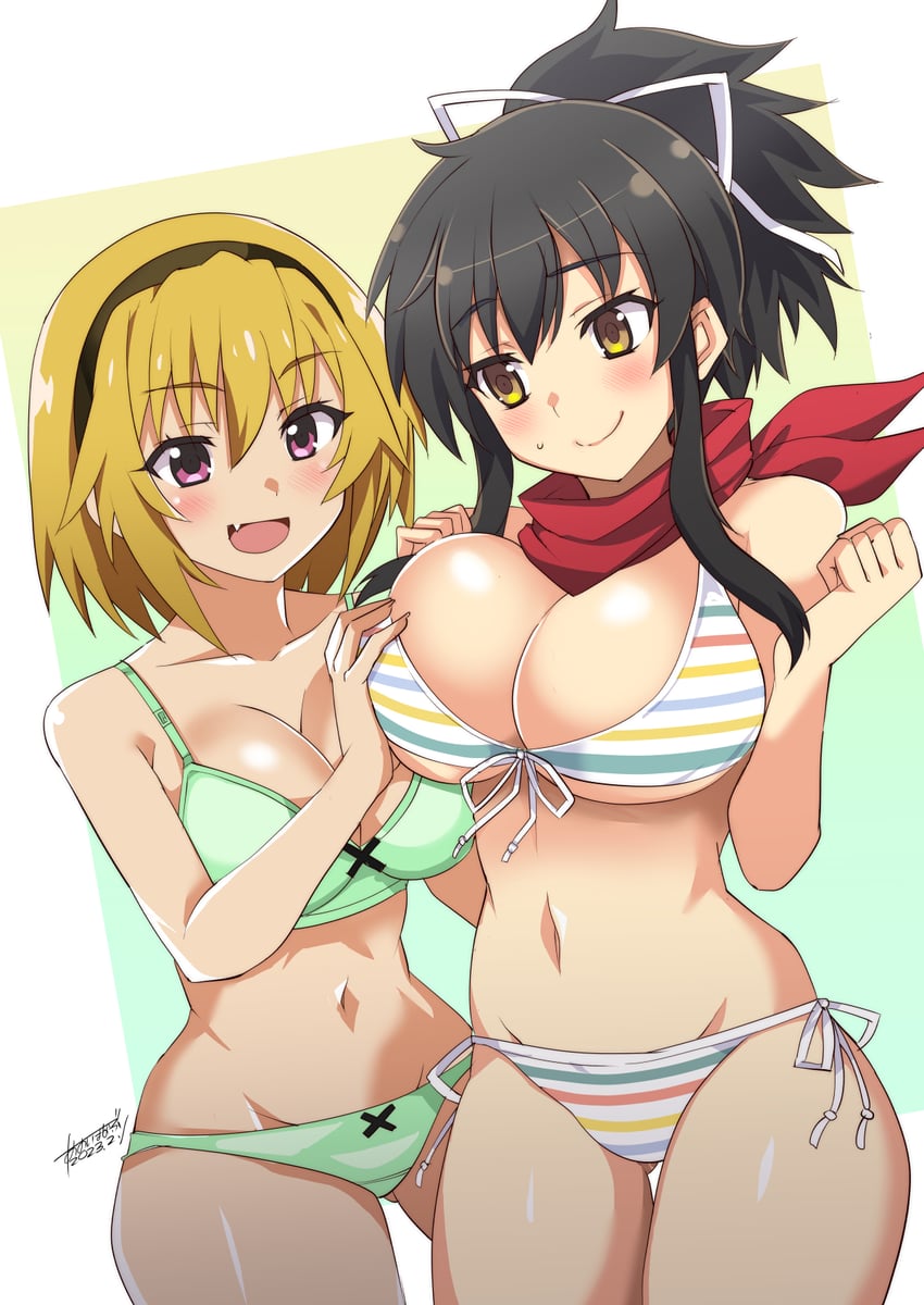 houjou satoko and asuka (higurashi no naku koro ni and 2 more) drawn by aoi_manabu
