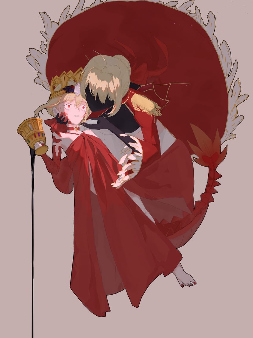 nero claudius and queen draco (fate and 1 more) drawn by timber3