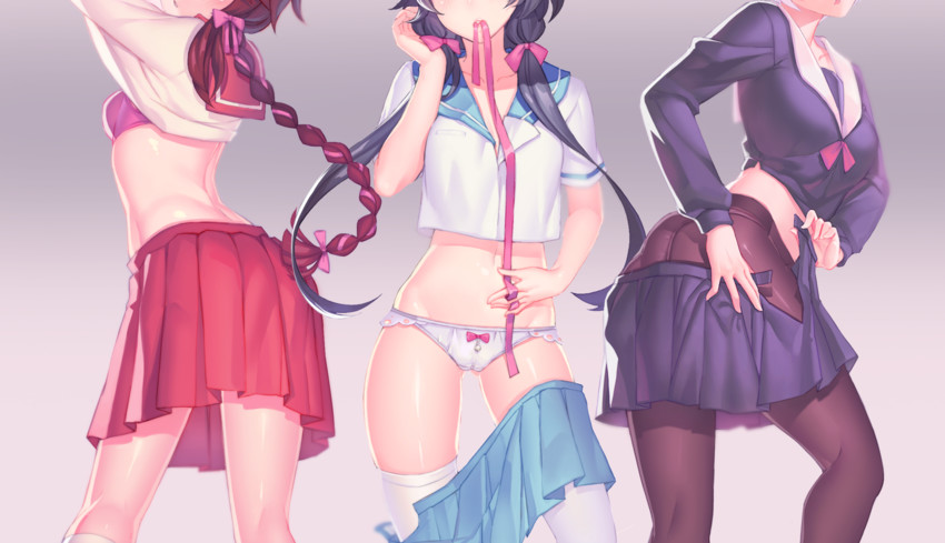 luo tianyi, yuezheng ling, and yanhe (vocaloid and 1 more) drawn by fiodo
