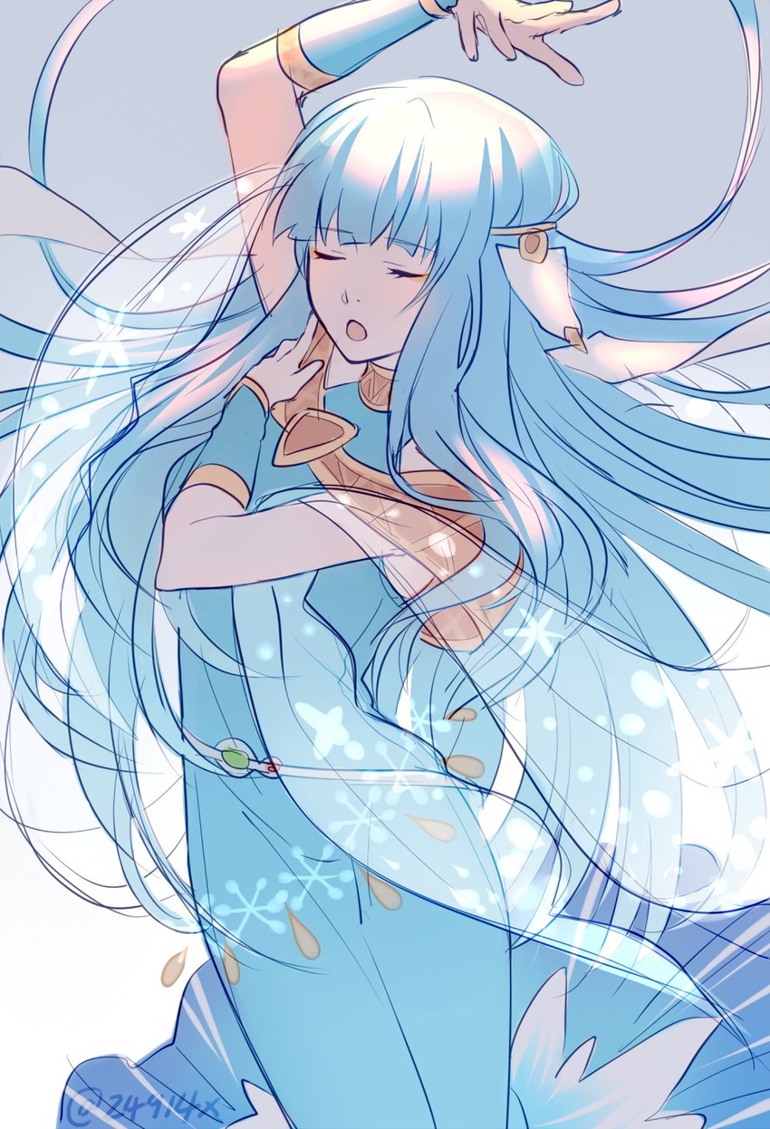 ninian (fire emblem and 2 more) drawn by xin_(24914)