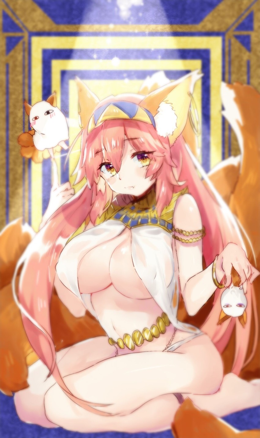 tamamo, tamamo no mae, nitocris, and medjed (fate and 1 more) drawn by cui_pi_cha_tu