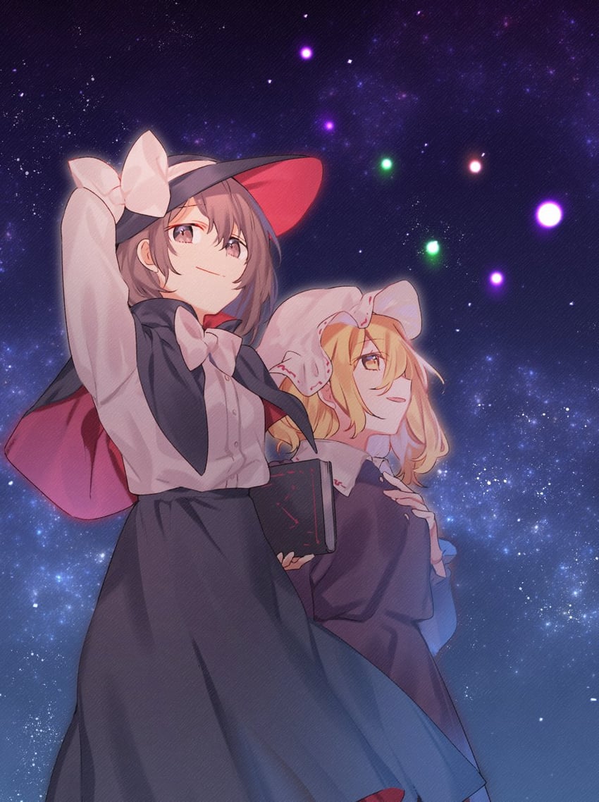 usami renko and maribel hearn (touhou and 1 more) drawn by akagashi_hagane