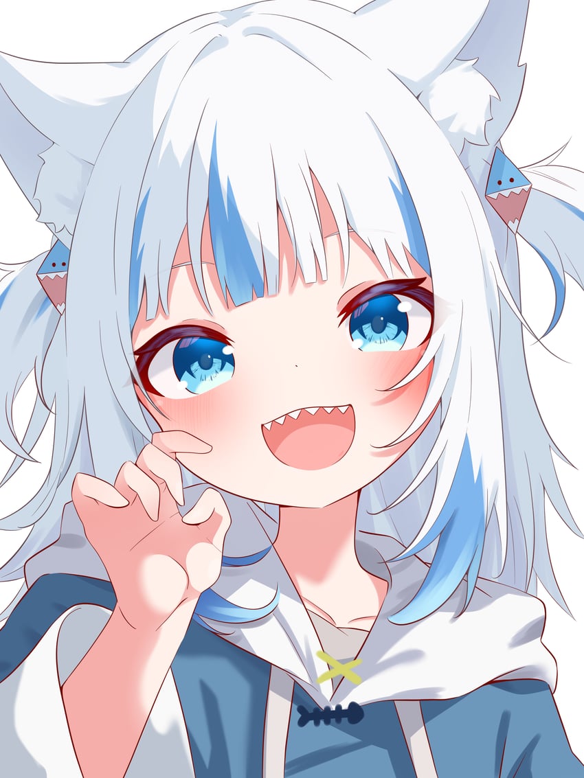 gawr gura (hololive and 1 more) drawn by ryu160303