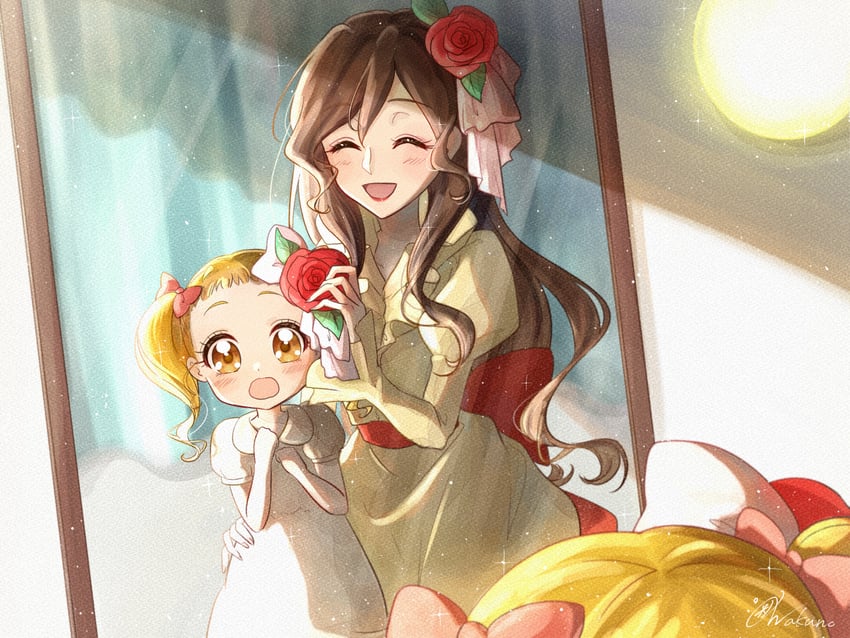 kasugano urara and kasugano maria (precure and 1 more) drawn by wakuno_lemon