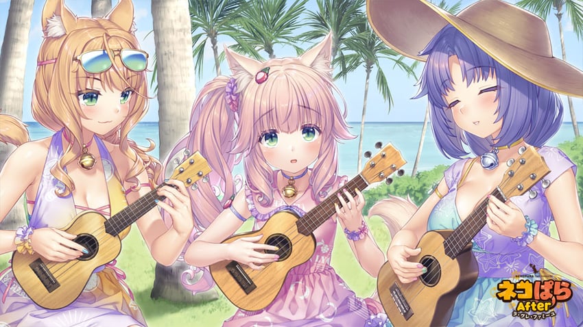 cinnamon, maple, and fraise (nekopara) drawn by sayori_(neko_works)