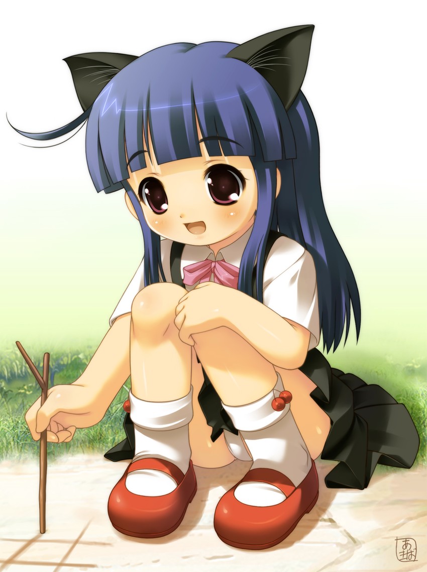 furude rika (higurashi no naku koro ni) drawn by akiba_hideki