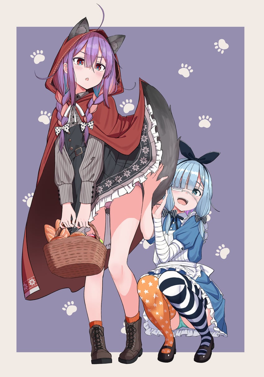 little red riding hood (alice's adventures in wonderland and 1 more) drawn by urushiushiru