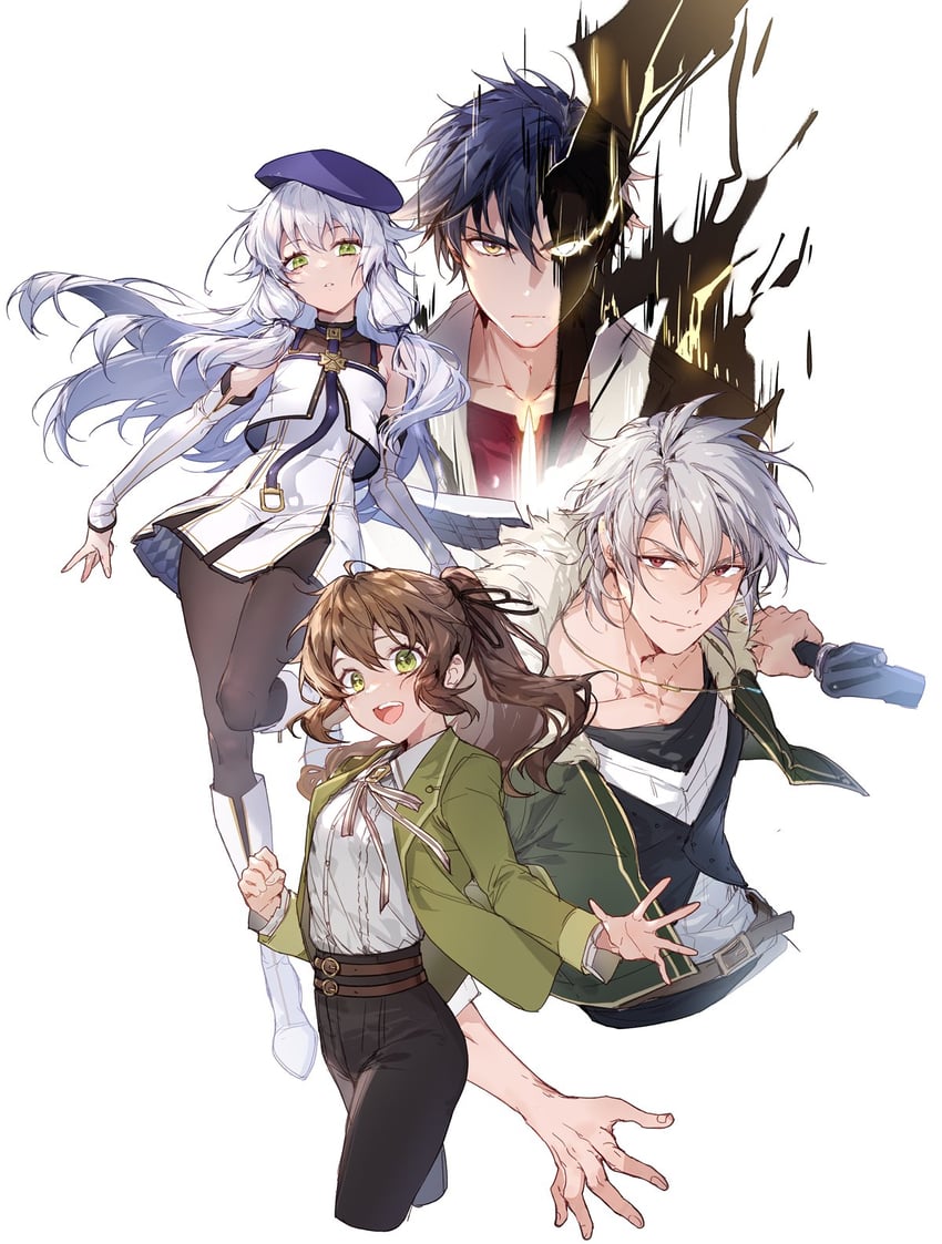 rean schwarzer, altina orion, towa herschel, and crow armbrust (eiyuu densetsu and 2 more) drawn by achan_(blue_semi)