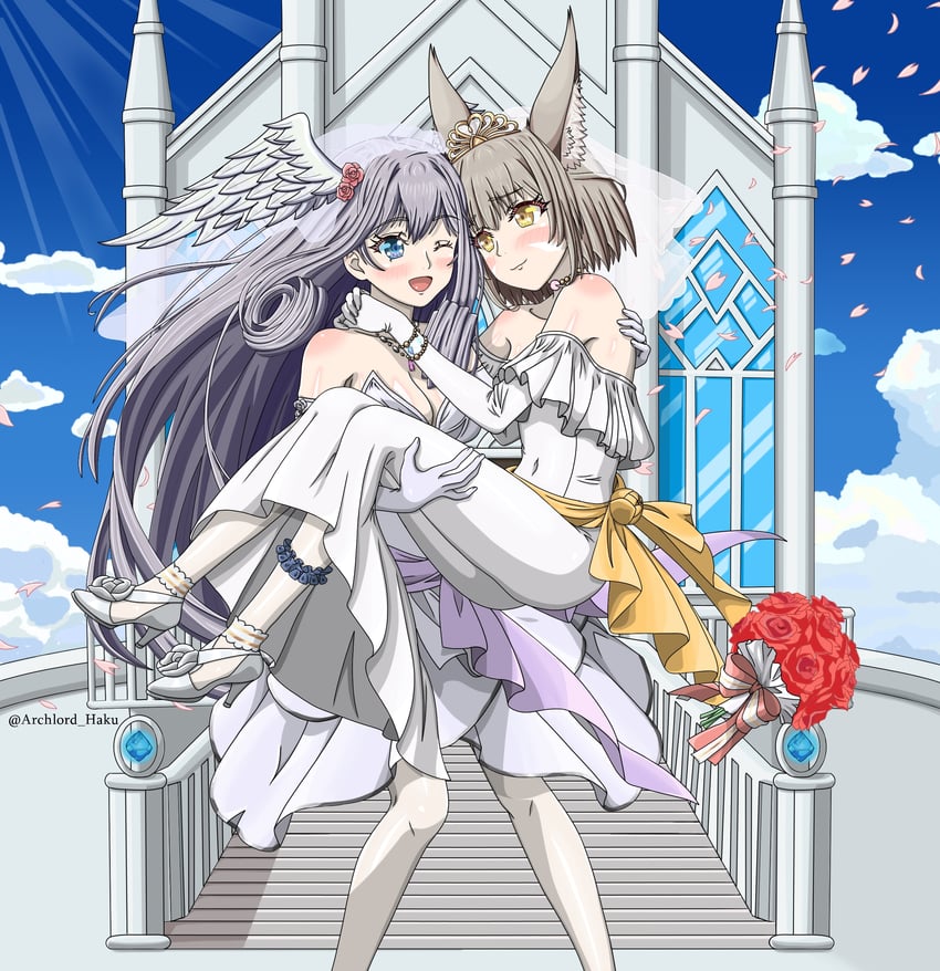 nia and melia antiqua (xenoblade chronicles and 1 more) drawn by archlord_haku