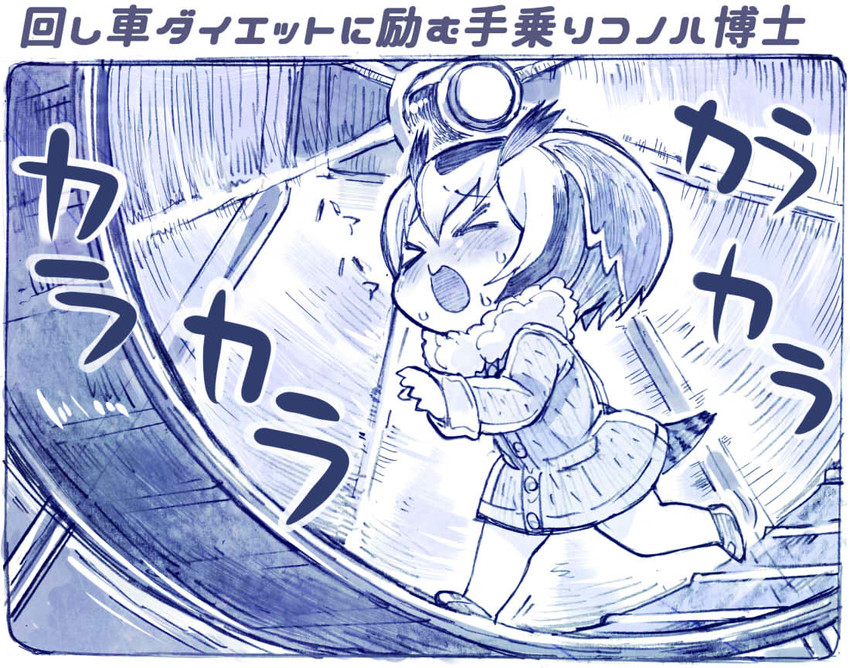 northern white-faced owl (kemono friends) drawn by sakino_shingetsu