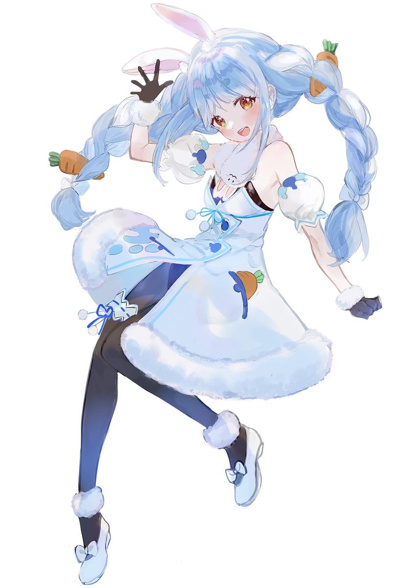 usada pekora and don-chan (hololive) drawn by seika_(yuimarutoka0219)