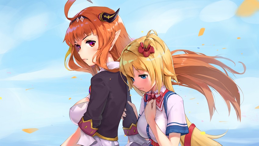 kiryu coco and akai haato (hololive) drawn by yuho_(goodtest)