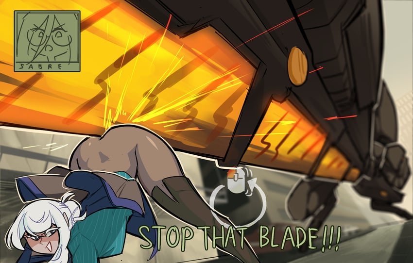rapier-chan and metal gear ray (original and 2 more) drawn by centurii-chan