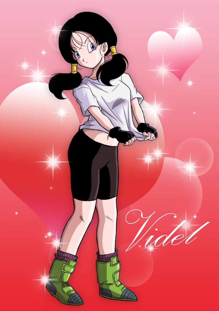 videl (dragon ball and 1 more) drawn by karoine