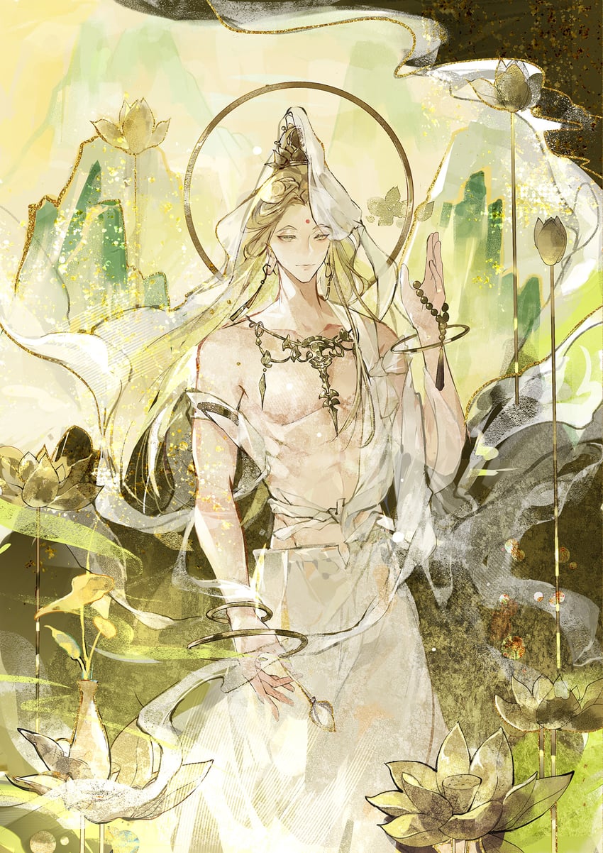 guanyin pusa (xiyou bi hui xixing) drawn by tang_qi_zang