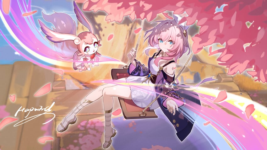 cyrene and mem (honkai and 1 more) drawn by hapwind