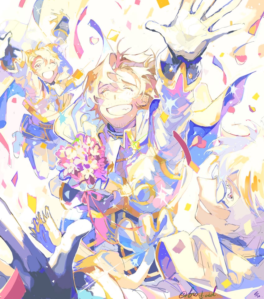 maita rui, yamashita jiro, and hazama michio (idolmaster and 1 more) drawn by bio_l_oid