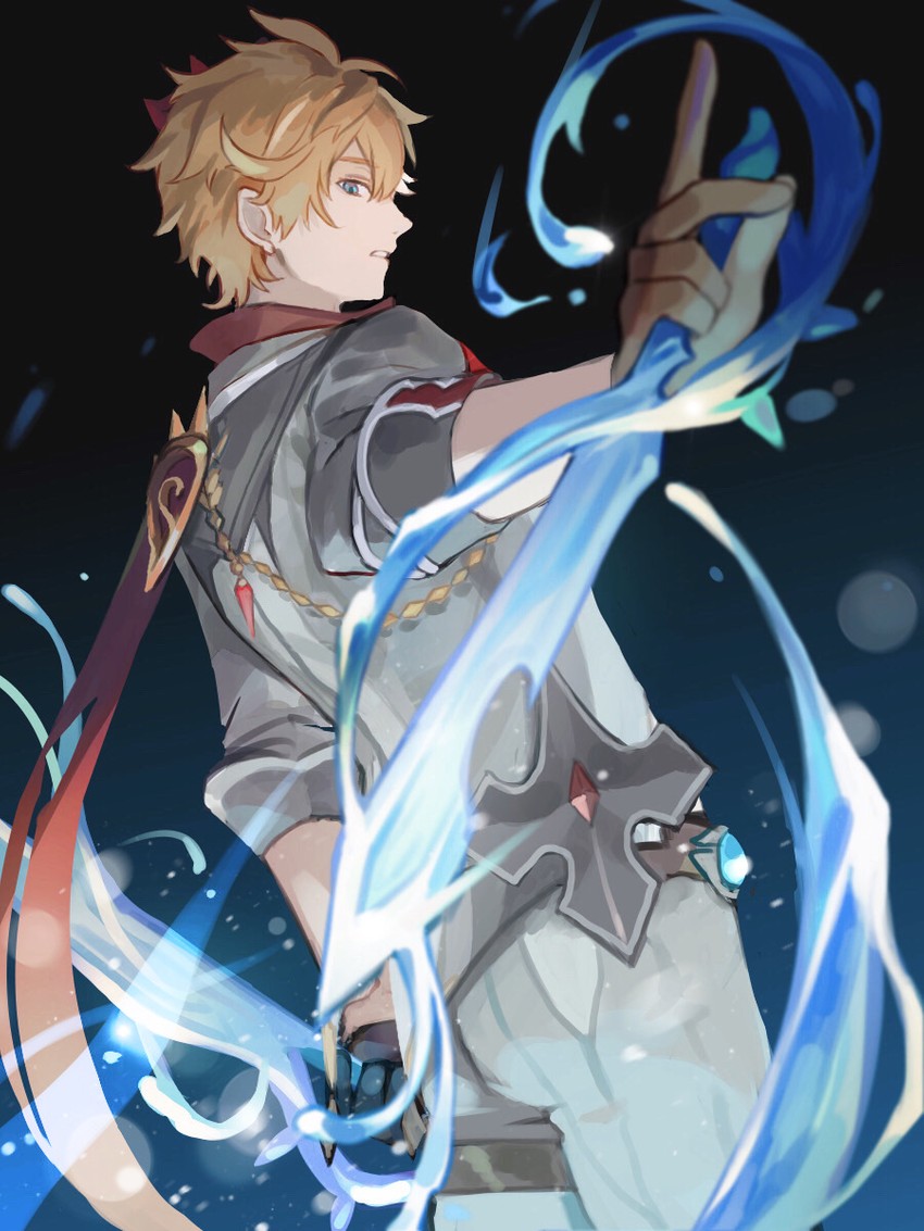 tartaglia (genshin impact) drawn by arisuke_(natuyan)