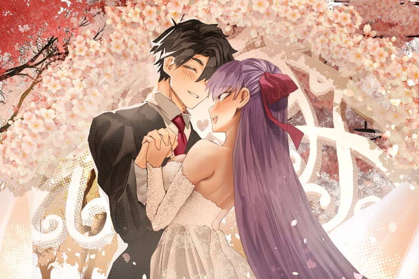 fujimaru ritsuka and bb (fate and 1 more) drawn by obazzotto