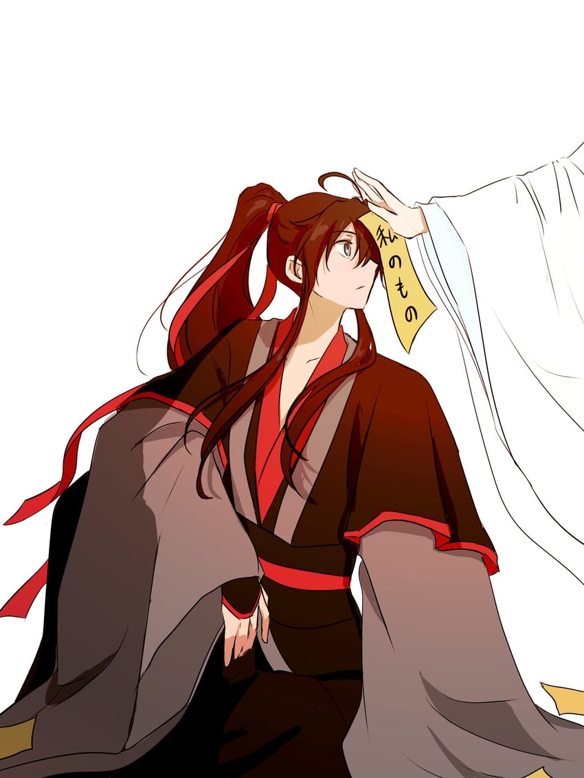 wei wuxian and lan wangji (modao zushi) drawn by parrrrrrrrko