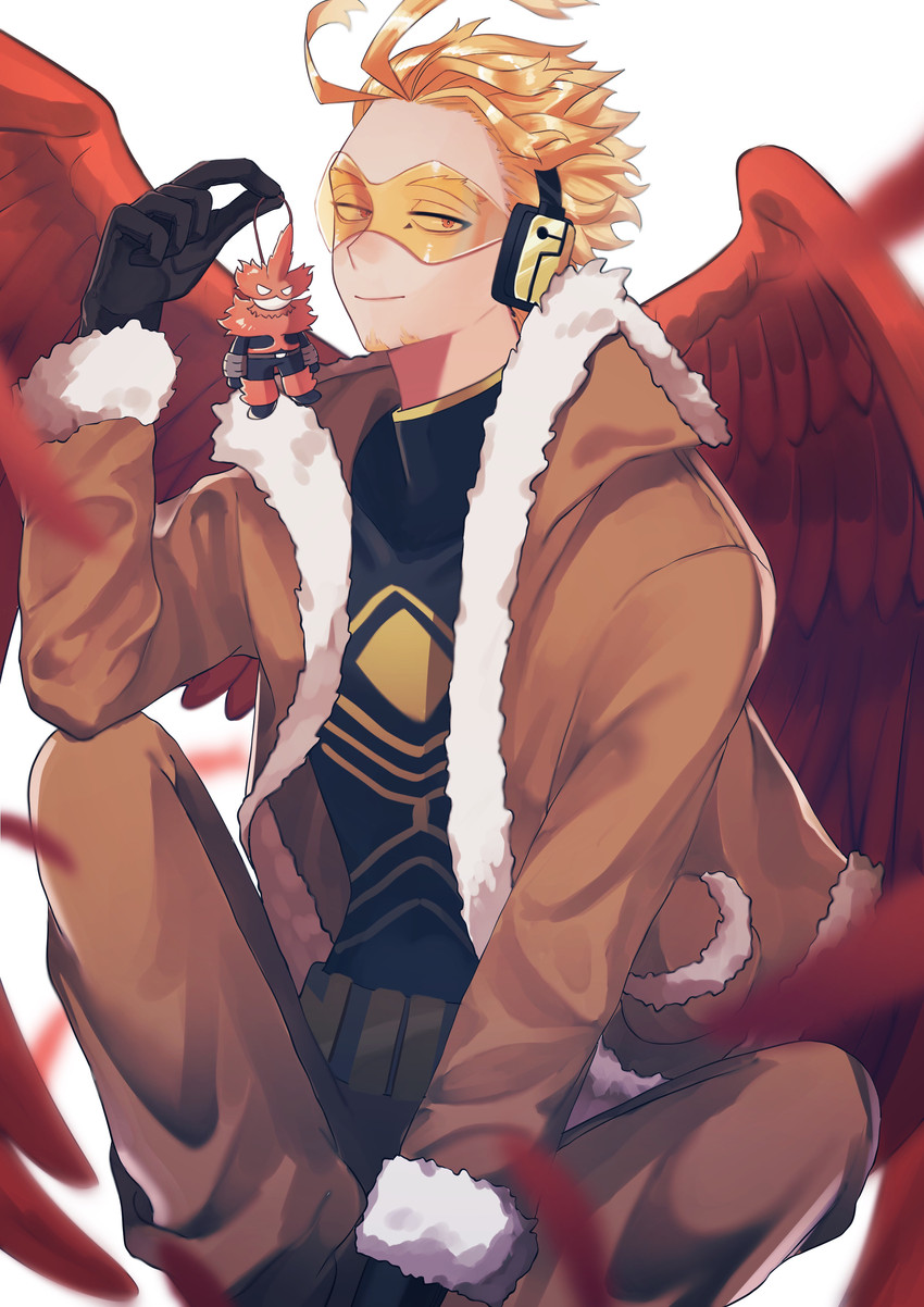 endeavor and hawks (boku no hero academia) drawn by myuzu0711