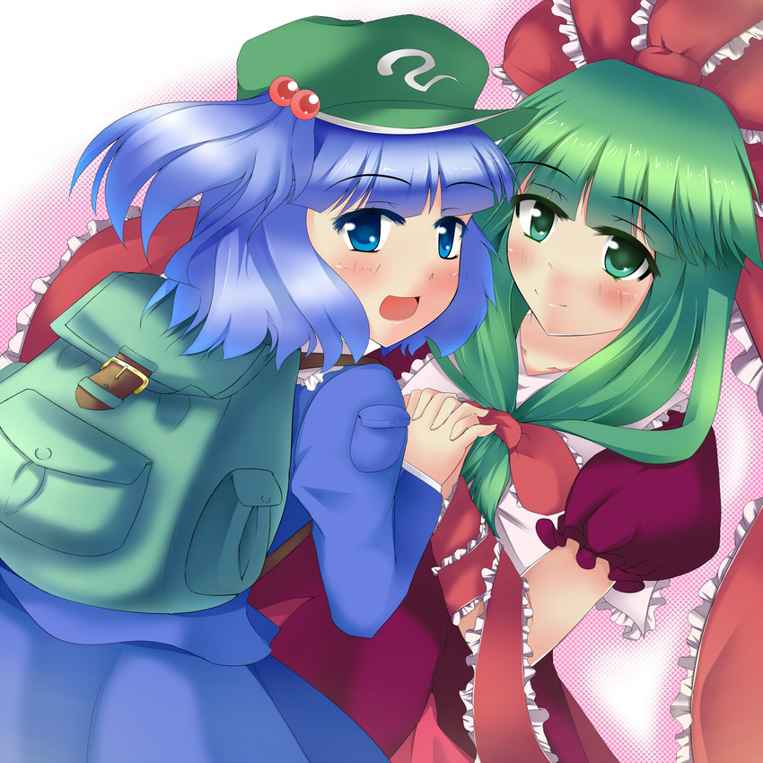 kawashiro nitori and kagiyama hina (touhou) drawn by eisen0502